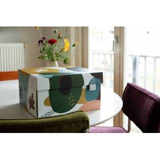 👉 Multi Color karton alle leeftijden rechthoek modern Dutch Design Brand Storage Box Doodles 9789490750916