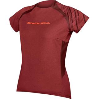 Fiets shirt vrouwen m rood Endura - Women's Singletrack Trikot Kurzarm Fietsshirt maat M, 5055939973227