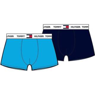 👉 Boxershort blauw elastaan male jongens Tommy Hilfiger 2-pack boxershorts boys trunk -