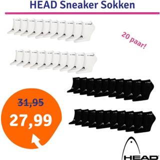 👉 Head Sneaker sokken 20-pack Wit-43/46