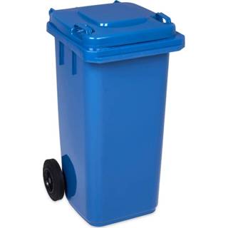 👉 Minicontainer blauw Hoge Dichtheid Polyetheen Kliko / mini container 120 liter - 5902249501155