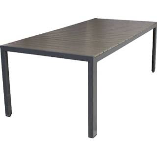 👉 Terrastafel antraciet aluminium SenS-Line Jerry tuintafel - 220x100 cm 8720289830151