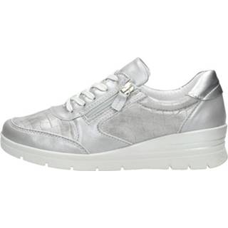 👉 Damessneaker zilver vrouwen zilverkleur 4xcomfort - Dames Sneakers 2600143864200