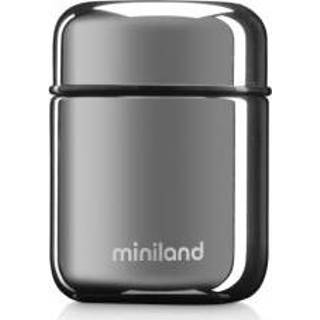 👉 Thermos fles staal zilver meisjes grijs Miniland mini thermosfles in Permium afwerking Deluxe Silver 8413082893545