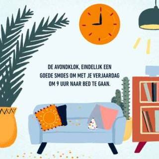 👉 Verjaardagskaart verjaardag | Greetz Avondklok