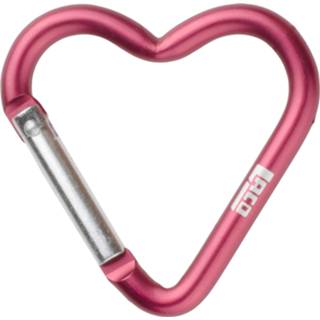 👉 Carabiner small grijs roze LACD - Accessory Heart Materiaalkarabiner maat small, roze/grijs 4260109258764