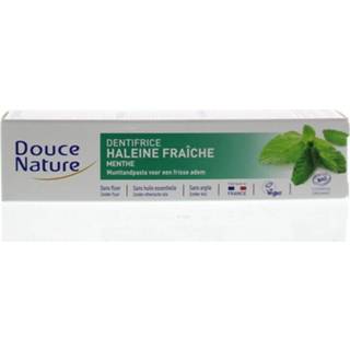 👉 Tandpasta Douce Nature munt frisse adem 75 ml 3380380083358