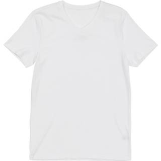 👉 HEMA Heren T-shirt V-hals - Bamboe Wit (wit)