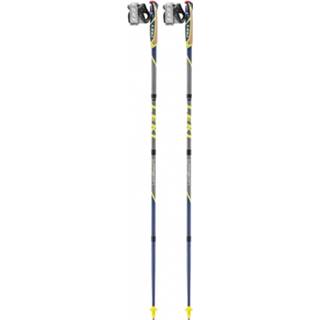 👉 Purper carbon Leki - Micro Flash Nordicwalkingstokken maat 105 cm, purper/ neongelb 4028173255542