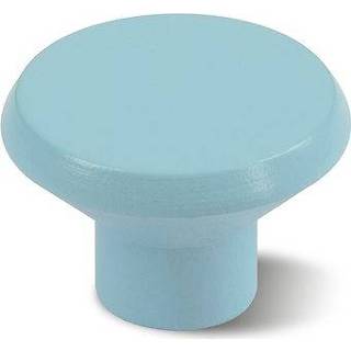 👉 Blauw male baby's Decomode knop plat rond baby 35mm 2st. 8711216474791