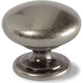 👉 Zilver glans male Decomode knop Loire oud 33mm 2st. 8711216477006