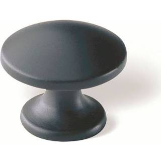 👉 Zwart male Decomode knop Round mat 25mm 2st. 8711216475811