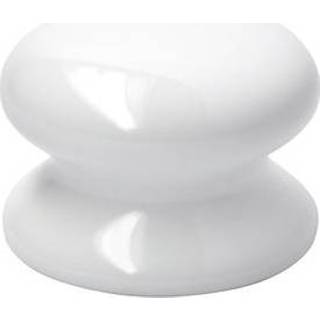 👉 Wit porselein male Decomode knop rond 38mm 2st. 8711216474401
