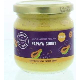 Sandwichspread Your Organic Nat papaya-curry bio 180g 8711521910717