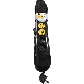 👉 Stekkerdoos male Sencys Schuko 6-polig 3m + USB 5414628063166