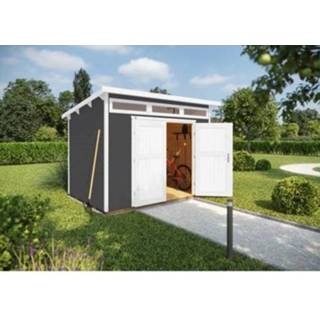 👉 Tuinhuisje grijs male Weka tuinhuis 264 GR2 235x239cm 4004581517540
