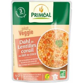 👉 Lins rode Primeal dalh linzen met kokosmelk 250g 3380380087950