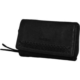 👉 Portemonnee leer nederlands volwassenen drukknopen vrouwen zwart Bag2Bag Overslag Matera 8720289545123