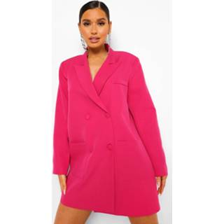 👉 Oversized Boxy Blazer Jurk, Bright Pink