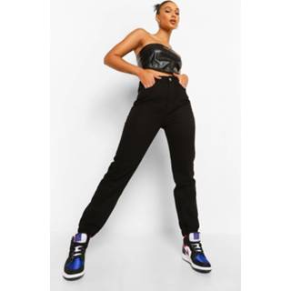 👉 Denim Joggingbroek Met Zoom Detail, Washed Black