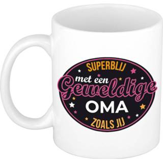 👉 Beker wit senioren Superblij met oma kado mok / - bedankt verjaardag cadeau