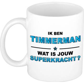 👉 Beker Ik ben timmerman wat is jouw superkracht kado mok / verjaardag