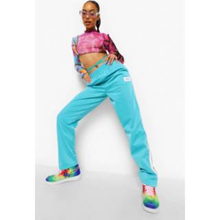 👉 Joggingbroek Met Zijstreep, Blue
