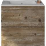 👉 Donker grenen melamine zeus Badkamermeubelset Gliss 60 cm 8719304890423