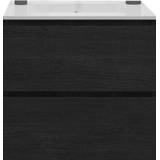 👉 Zwart eiken melamine zeus Badkamermeubelset Gliss 60 cm 8719304890461