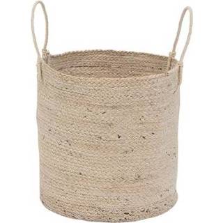 👉 Opbergmand jute beige Urban Nature Culture met Hengsel 8720195370611