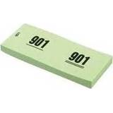 Garderobe groen papier nummer blokken van groen, nummers 1 t/m 1000