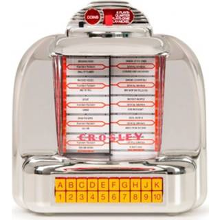 👉 Jukebox zilver Crosley Corsair Diner Tafelmodel Radio - 710244237574