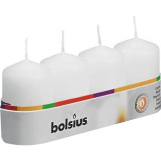 👉 Stompkaars wit Bolsius 60/40 4 stuks 8717847136763