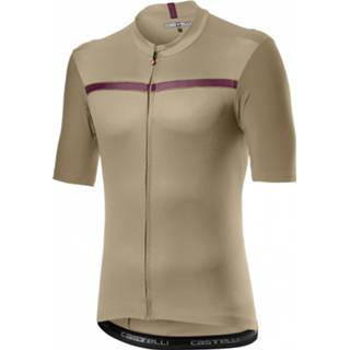 👉 Fiets shirt XXL mannen grijs beige Castelli - Unlimited Jersey Fietsshirt maat XXL, beige/grijs 8050949309940
