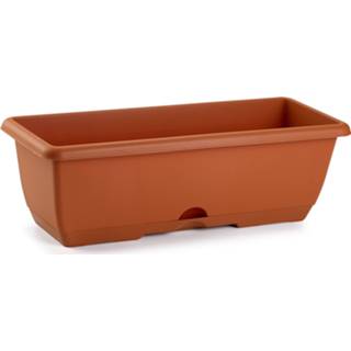 👉 Plantenbak terra cotta rechthoekig 50 x 20 17 cm
