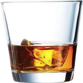 👉 Drinkglas 6x Stuks stapelbare tumbler whiskyglazen/drinkglazen 210 ml