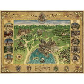 👉 Puzzel Ravensburger 1500 stukjes HP Hogwarts Map 4005556165995