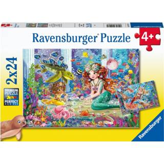 Puzzel Ravensburger Betoverende zeemeerminnen Legpuzzel 2x24 stukjes 4005556051472