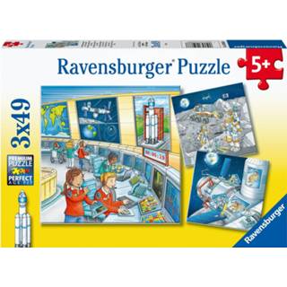 👉 Puzzel Ravensburger Op ruimtevaartmissie met Tom en Mia Legpuzzel 3x49 stukjes 4005556050888