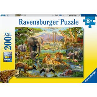 Puzzel XXL Ravensburger Dieren van de savanne - legpuzzel 200 stukjes 4005556128914