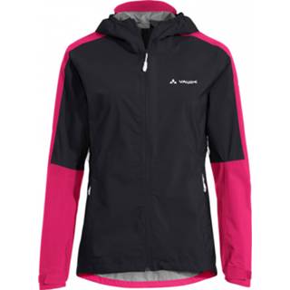 👉 Vaude - Women's Moab Rain Jacket II - Fietsjack maat 40, zwart/roze