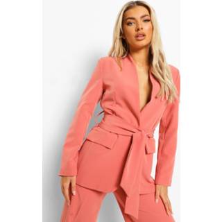 👉 Long Line Blazer Met Ceintuur, Spice