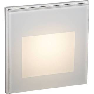 👉 Wand lamp glas aluminium wit BWS Wandlamp LED Mira - G 7.5x7.5x6.6 cm 1.5w 157lm En 8719304908029