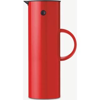 👉 Thermoskan rood kunststof Stelton EM77 thermoskan, 1 l,