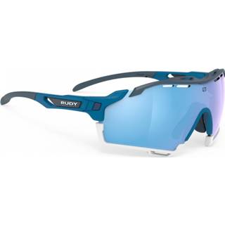 👉 Fiets bril One Size uniseks wit blauw grijs Rudy Project - Cutline S3 (VLT 13,9%) Fietsbril maat Size, grijs/blauw/wit 655586376362