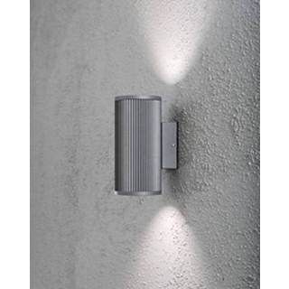 👉 Wandlamp grijs transparant glas modern konstsmide clusief lichtbronnen Siracusa 7514-300