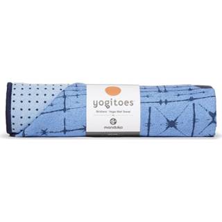 👉 Yoga handdoek mannen blauw Manduka Yogitoes Skidless - Star Dye Clear Blue 173 x 61 cm
