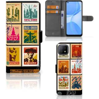 👉 Flipcover OPPO A73 5G Flip Cover Postzegels 8720215663600