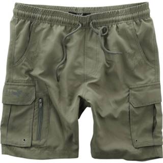 👉 Zwembroek zwart mannen m olijf Black Premium by EMP - Olive swim shorts with many pockets 4064854012462