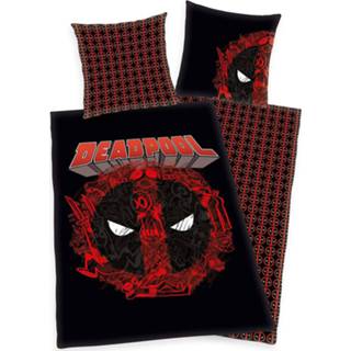 👉 Beddengoed unisex meerkleurig Deadpool - Logo 4006891947420